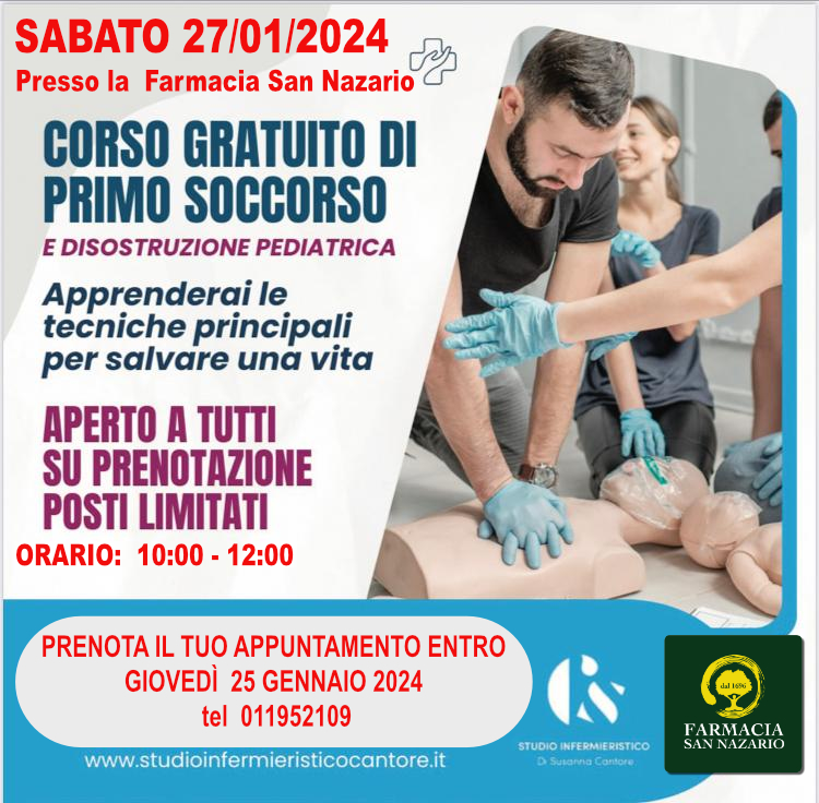 corso primo soccorso 27 01 24